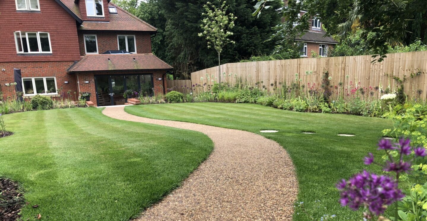 Small trees in landscaping