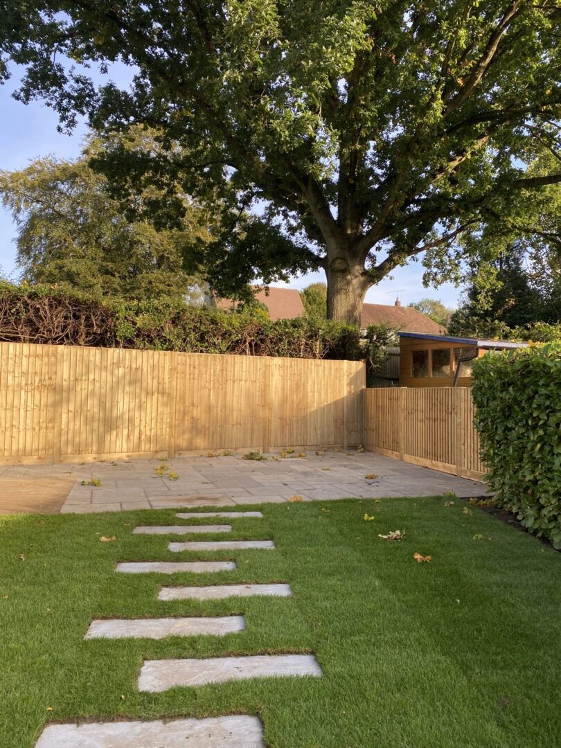 Indian sandstone patio