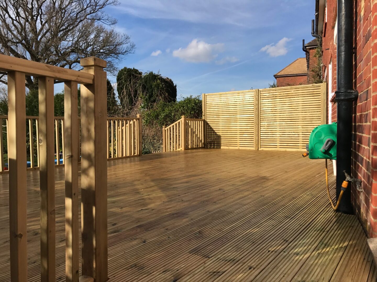 Softwood decking Dorking