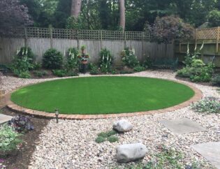 Circular artificial grass