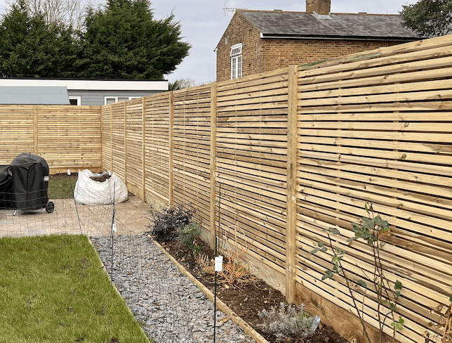 slatted fencing