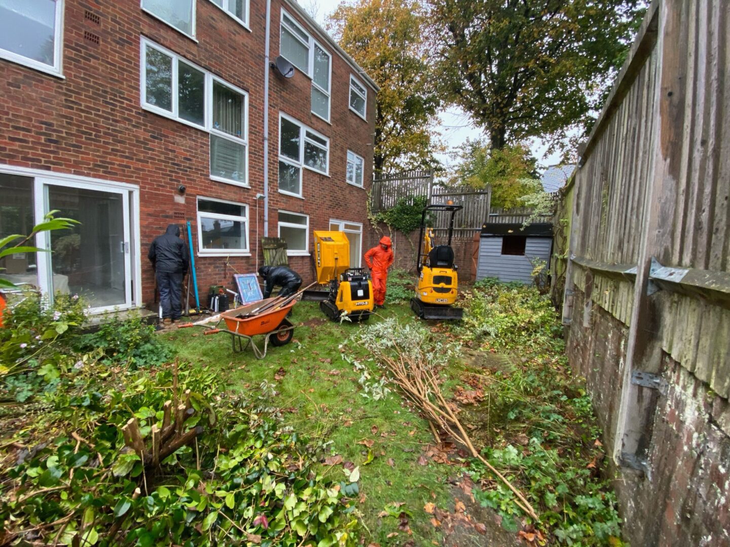 before photo reigate surrey garden